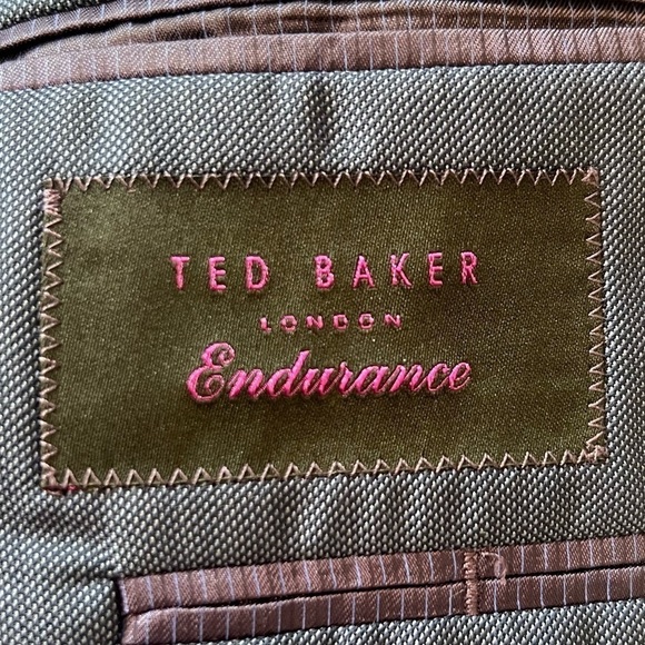 Ted baker Endurance Jay ct blue wool men’s sport coat size 42 regular flawed - Picture 6 of 9